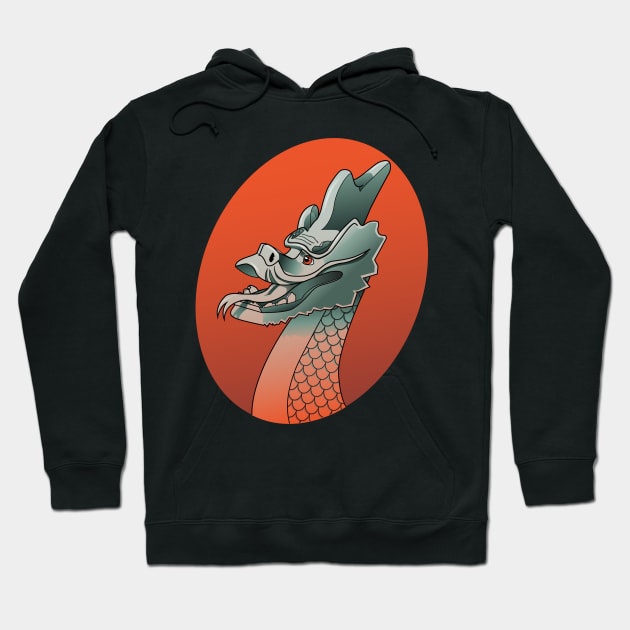 Chinese Dragon Hoodie by vo_yuva